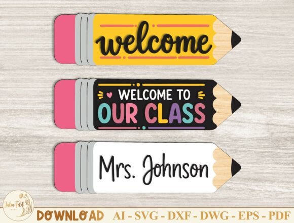 Download Personalized Teacher Pencil Sign SVG - Personal Collection