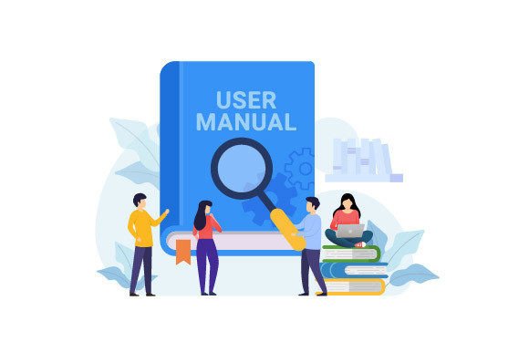 Download User Manual Book with Tiny People - Premium Bundle