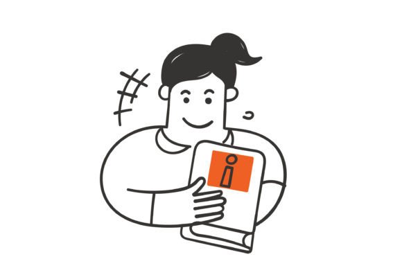 Download Doodle Person Holding Manual Book - Premium Resources